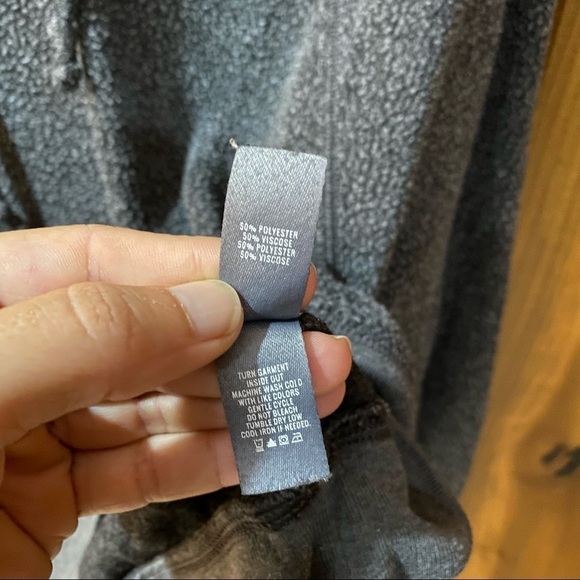 Aerie: Thin Sherpa Fleece Loungewear Pullover Sweatshirt Hoodie Gray Small - Picture 6 of 7